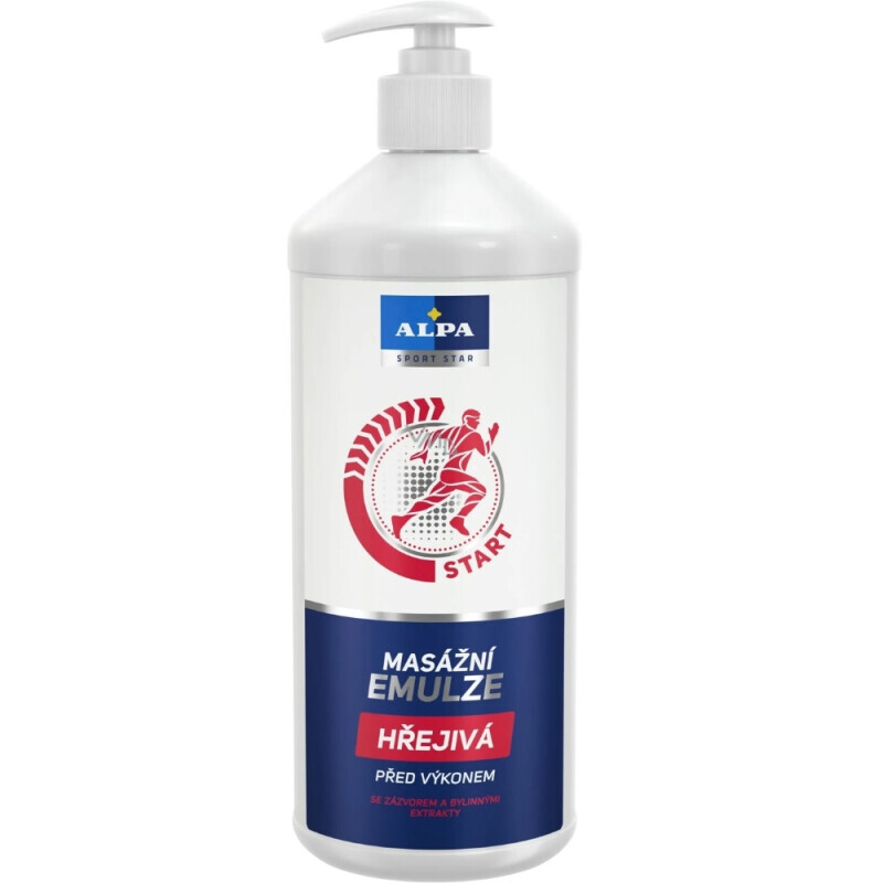 Alpa 1L masážní emulze hřejivá(6/krt)