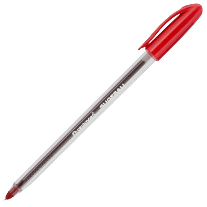 Centropen Popisovač Slideball červený (12/bal 120/krt)
