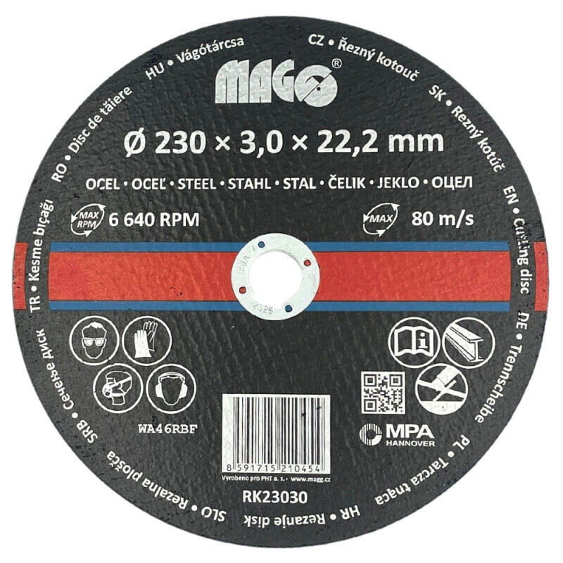 Magg Řezný kotouč na kov 230*3,0*22,2mm (5/bal 125/krt)