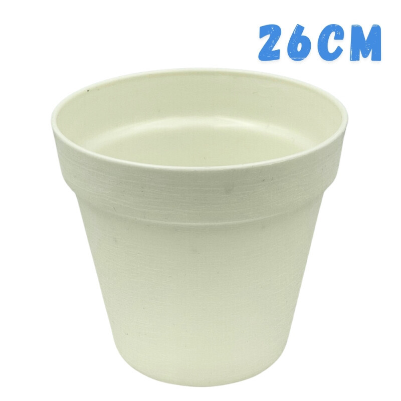 Květináč Loft Ø26 White(15/bal)