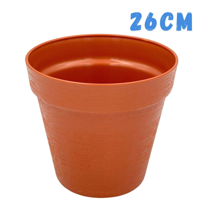 Květináč Loft Ø26 Brown 2(15/bal)