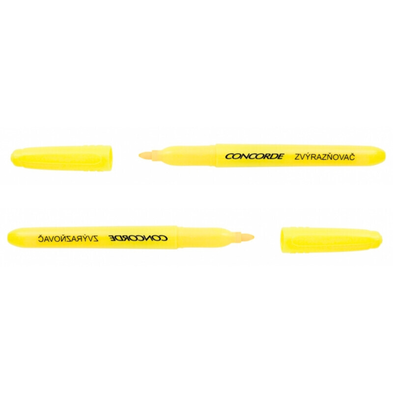 Concorde Zvýrazňovač zkosený hrot 1-4mm žlutá (12/bal 144/krt)