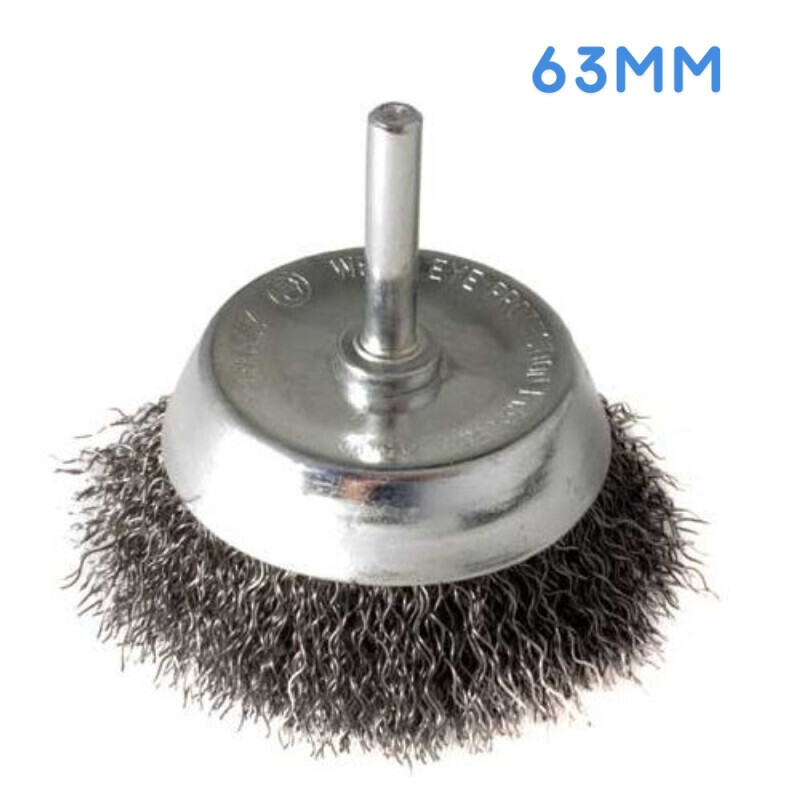 Kartáč hrnkový 63, vlnitý drát S 0,30, stopka