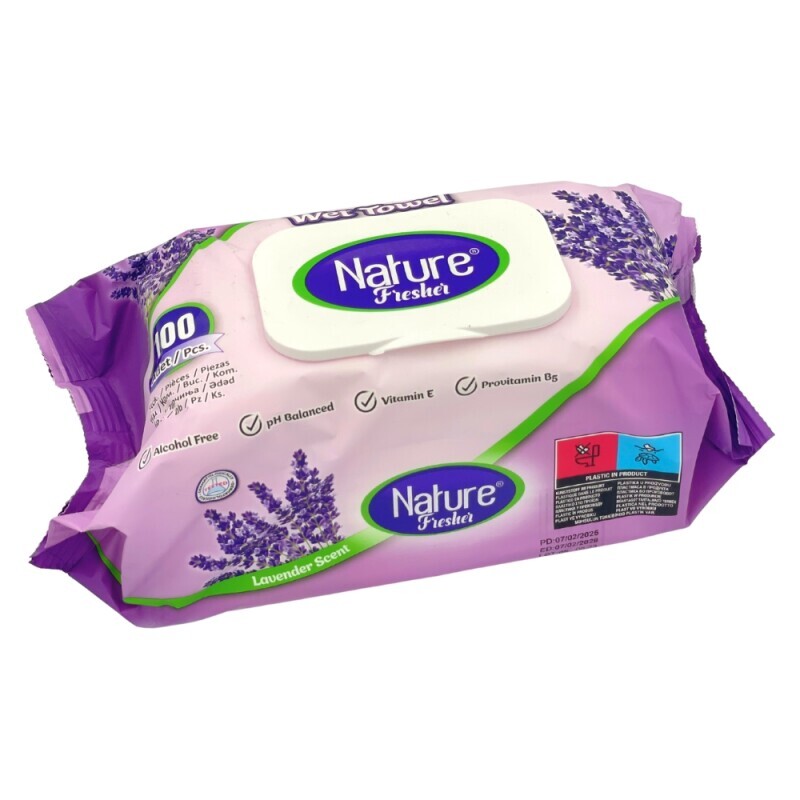 Nature Fresher Vlh.ubrousky 100ks Lavender  (12/bal)