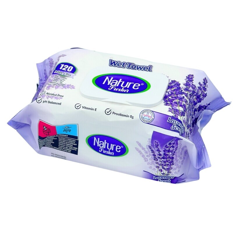 Nature Fresher Vlh.ubrousky 120ks Lavender  (12/bal)