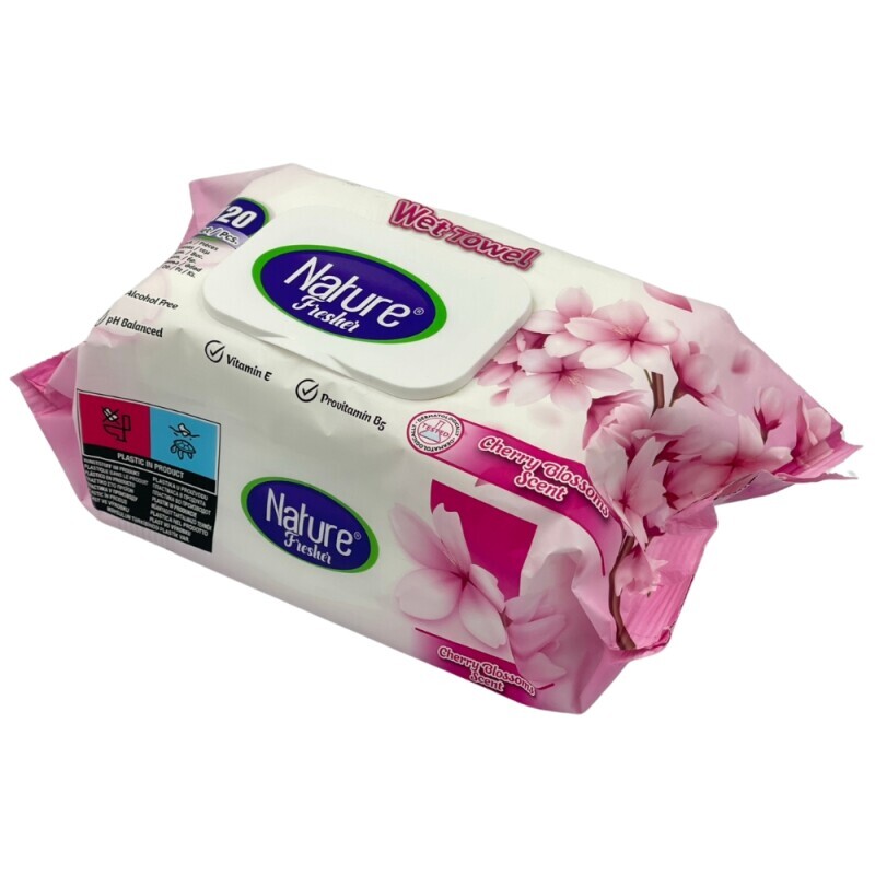 Nature Fresher Vlh.ubrousky 120ks Chery Blossoms (12/bal)