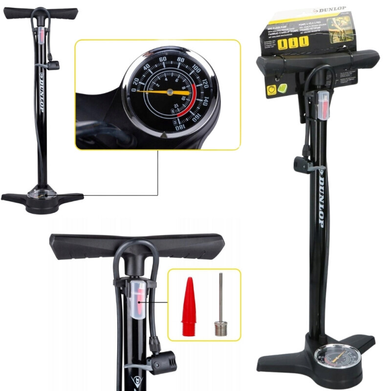 Dunlop Cyklistická pumpa 12bar spodním manometrem (8/bal)