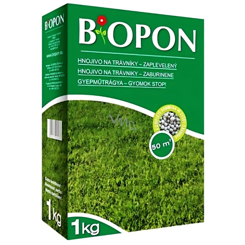 B*OPON 1kg na trávníky – zaplevelený (12/krt)