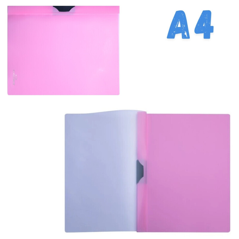 Concorde Spisové desky A4 s bočním klipem pastel růžová (10/bal 360/krt)