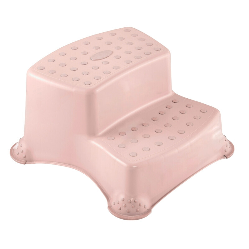 Dvojitý Taburet Deluxe nosnost 120kg růžová 40x37x21(5/krt)