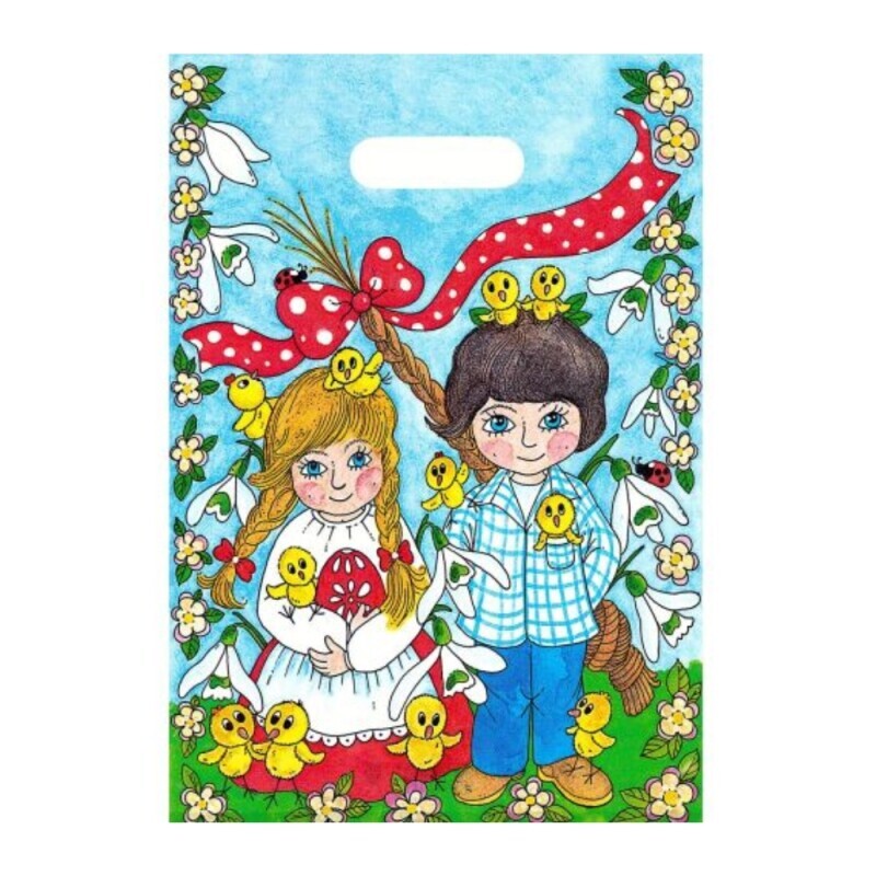 Lika Taška igelitová Velikonoční 25*35 Veselé Velikonoce (100/bal)