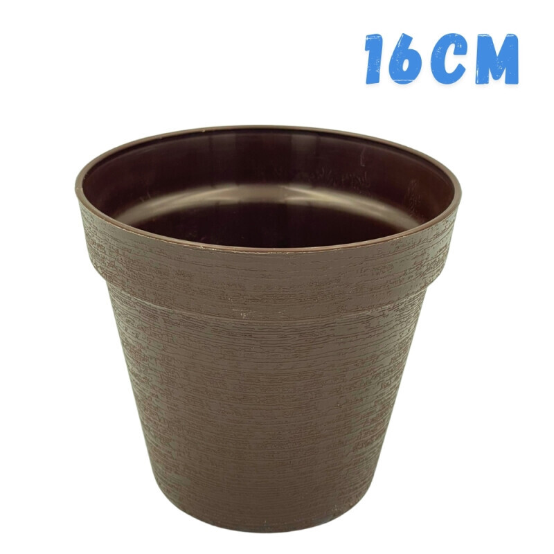 Květináč Loft Ø16 Brown 1(18/bal)