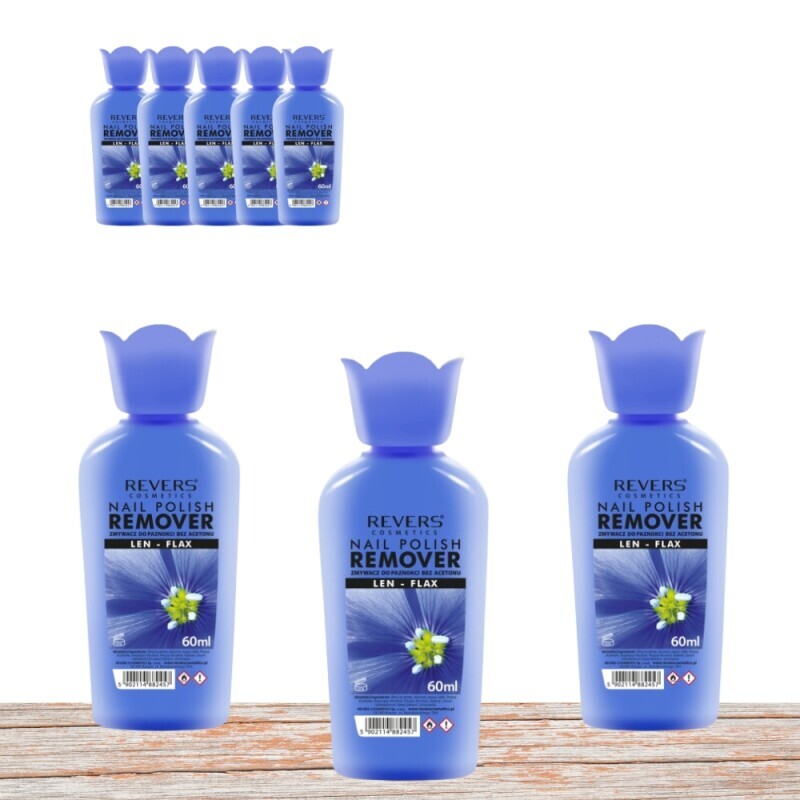 Revers Nail polish remover 60ml Flax (30/bal 240/krt) 