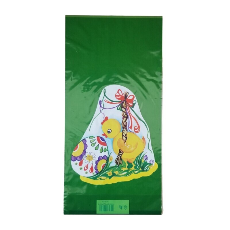 Lika Sáček Velikonoční 20*40 Kuřátko v zeleném (100/bal)