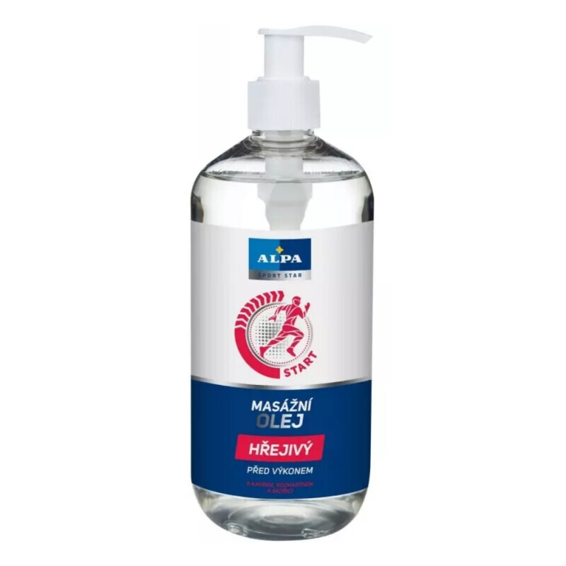 Alpa 500ml masážní olej hřejivý (6/krt)