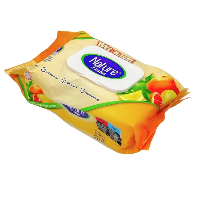 Nature Fresher Vlh.ubrousky 100ks Lemon Grapfruit  (12/bal)