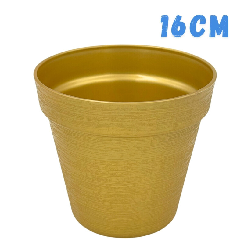 Květináč Loft Ø16 Gold(18/bal)