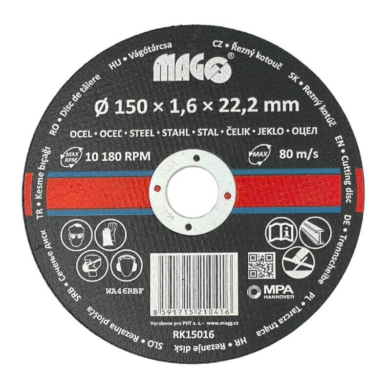 Řezný kotouč na kov 150x1,6x22,2mm