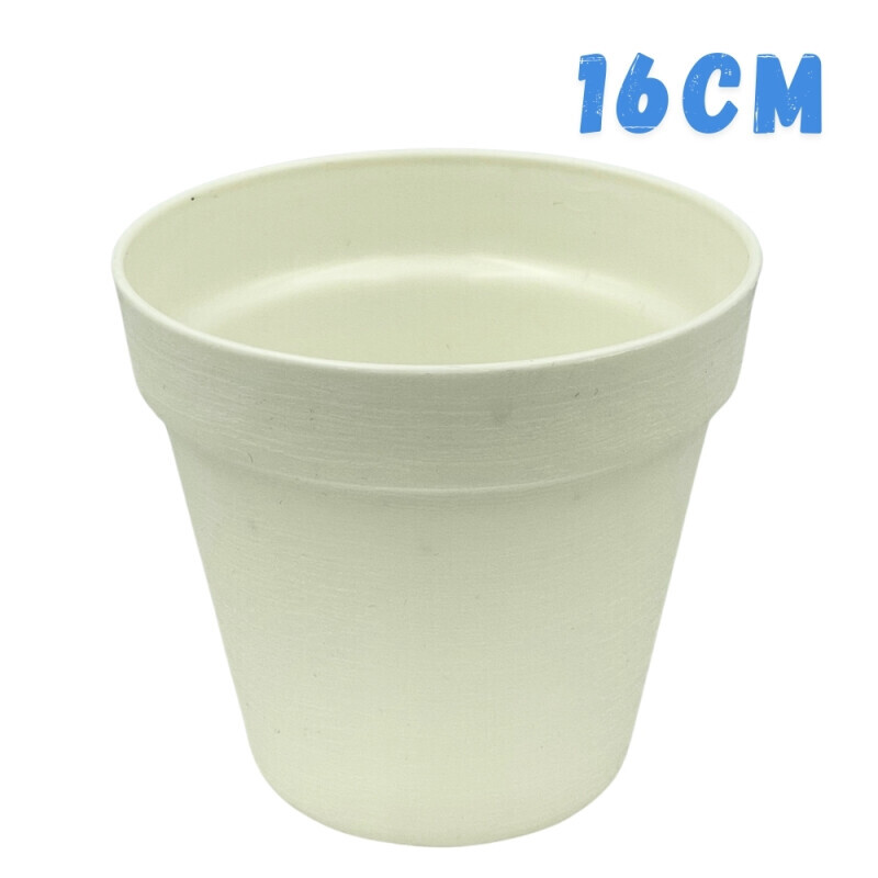 Květináč Loft Ø16 White(18/bal)