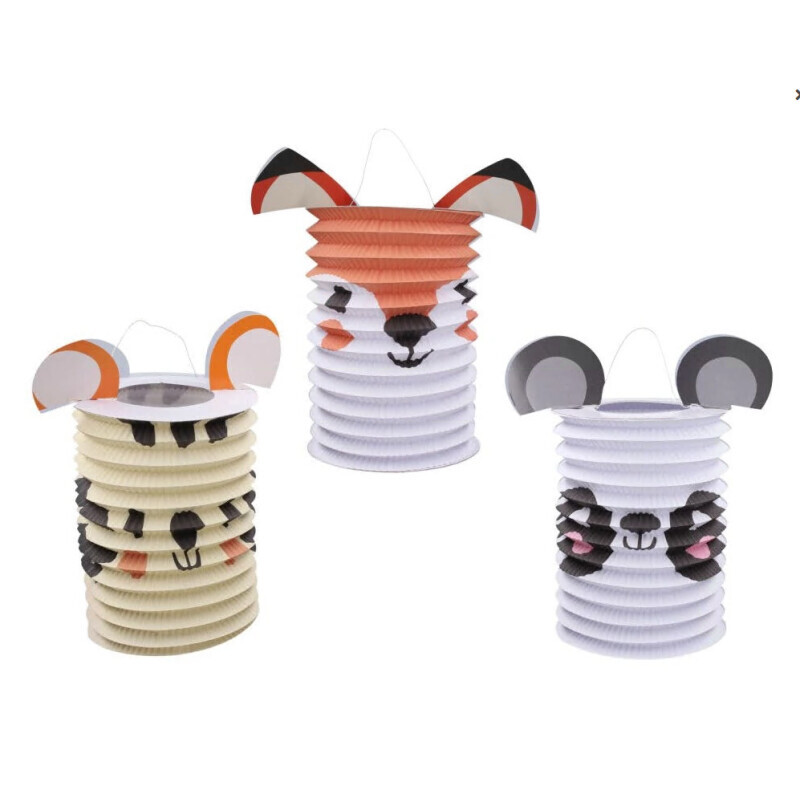 Wiky Party lampion válec 15cm Zvířátka (12/bal 360/krt)