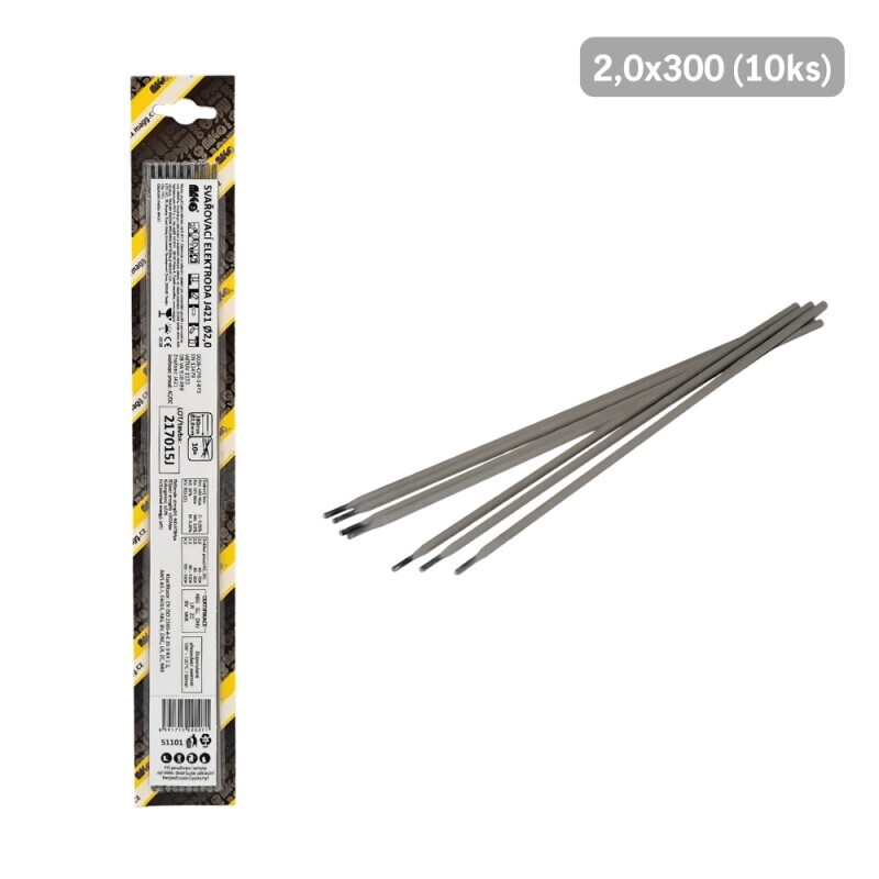 Rutilové elektrody J421/2,0x300 10ks