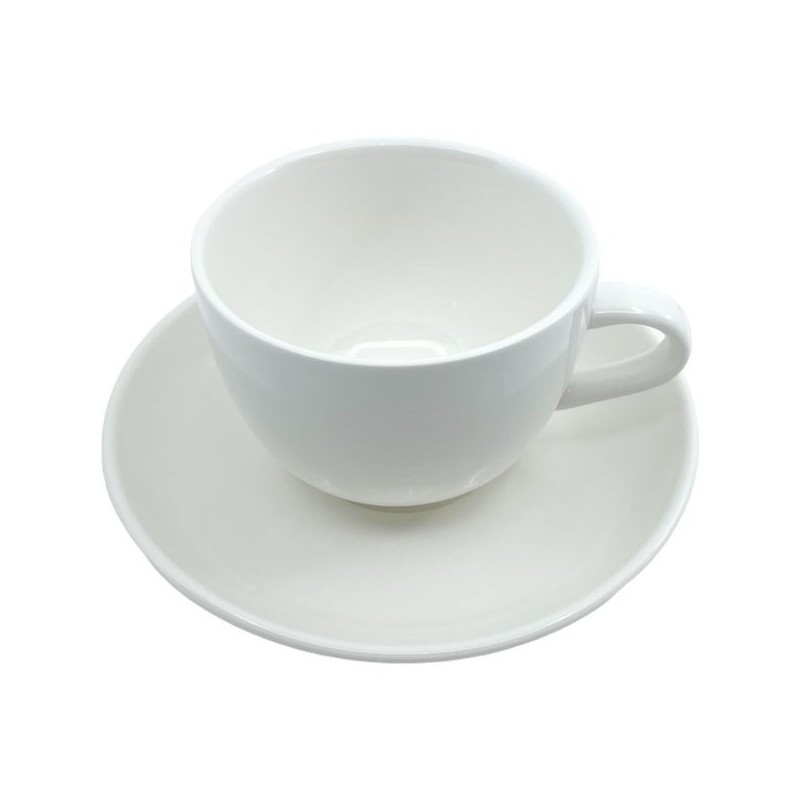 Hrnek keramika s podšálkem 250ml White (6/bal 36/krt)