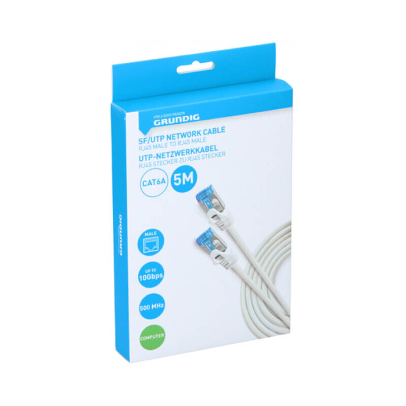 Grundig Kabelová síť CAT6a SF/UTP 5m (12/krt)