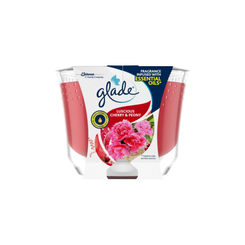Glade by Brise Svíčka 224g Maxi Luscious Cherry&Peony CZ (4/krt)