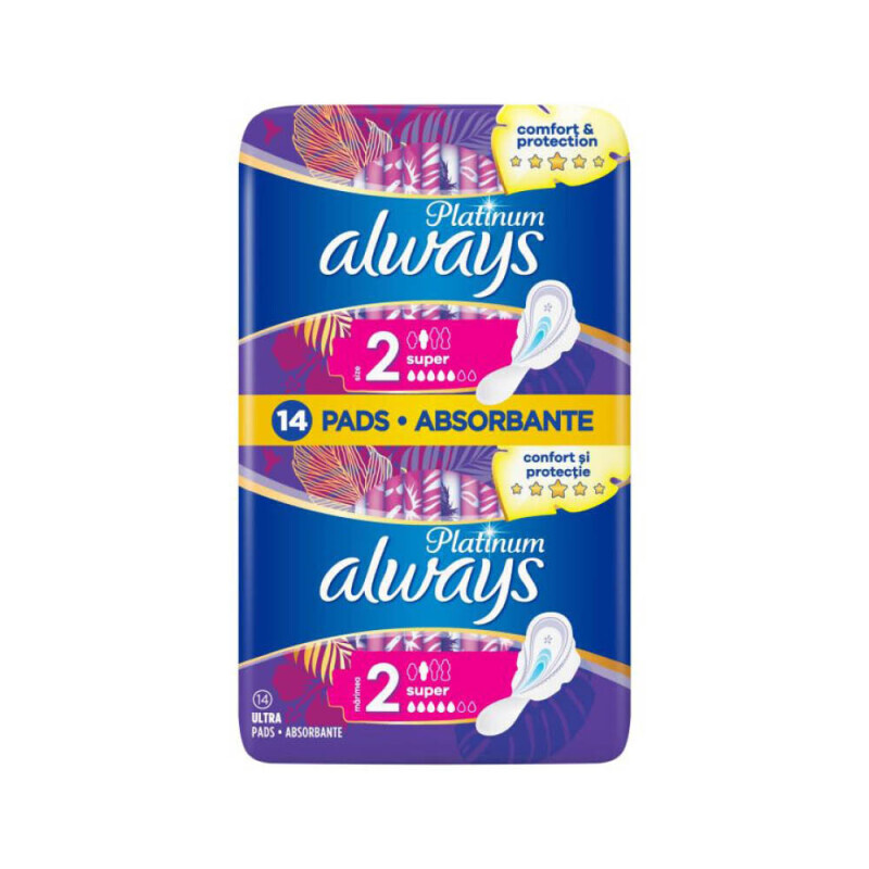 Always Vložky DUO Ultra Platinum Super 14ks (10/krt)