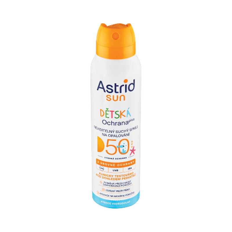 Astrid Sun 150ml Dětský transparentní sprej na opalování OF50 (12/krt)