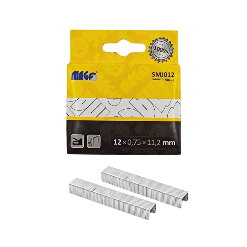 Magg Spony do sponkovačky 1000ks 12*0,75*11,2mm (10/bal)