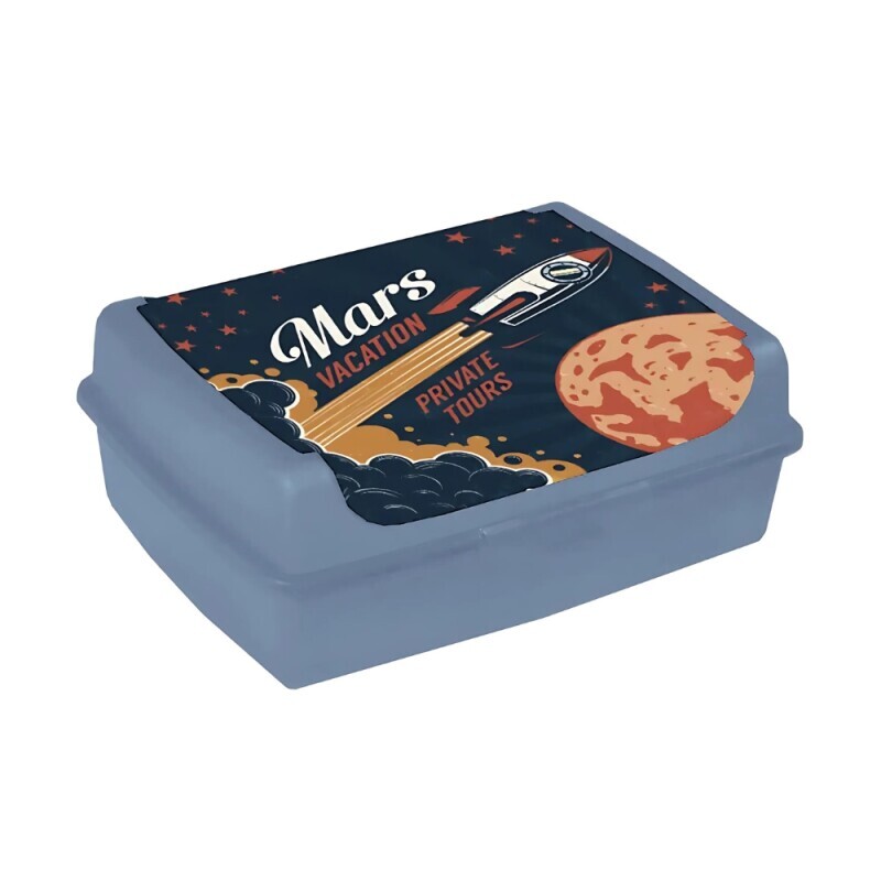 Svačinový box 17x13x7 1 L modrá (10/krt)