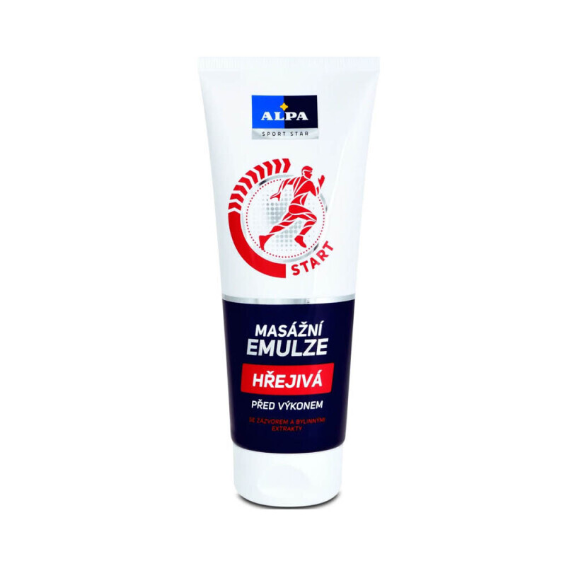 Alpa 210ml Masážní emulze tuba hřejivá (10/krt)