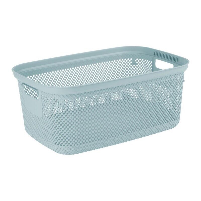 Koš na prádlo rattan 53X34,5X22,5 30L modrá (5/krt)