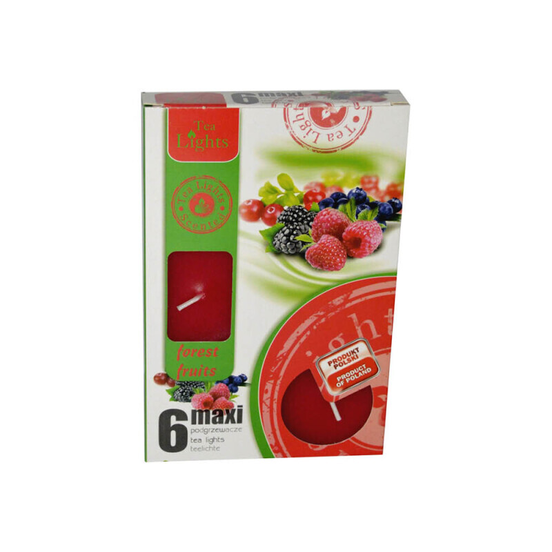 Admit Svíčka čajová Maxi 6ks Forest Fruits (8/bal)