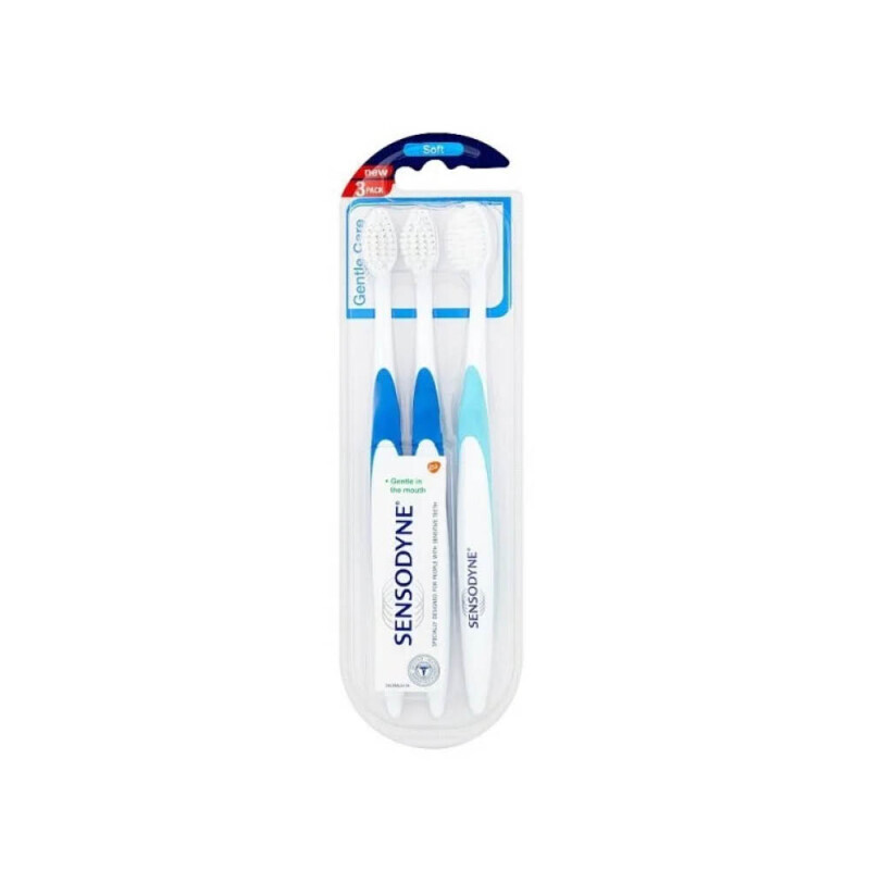 Sensodyne Zubní kartáček Gentle care soft 3ks (12/krt)