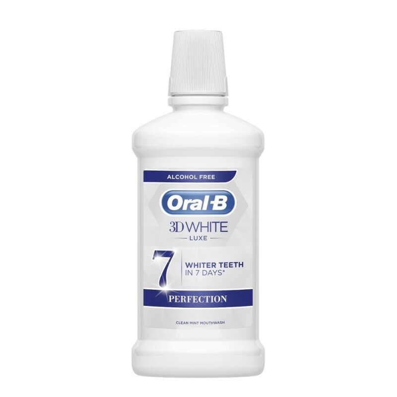 Oral-B 500ml ústní voda 3D White Luxe (6/krt)