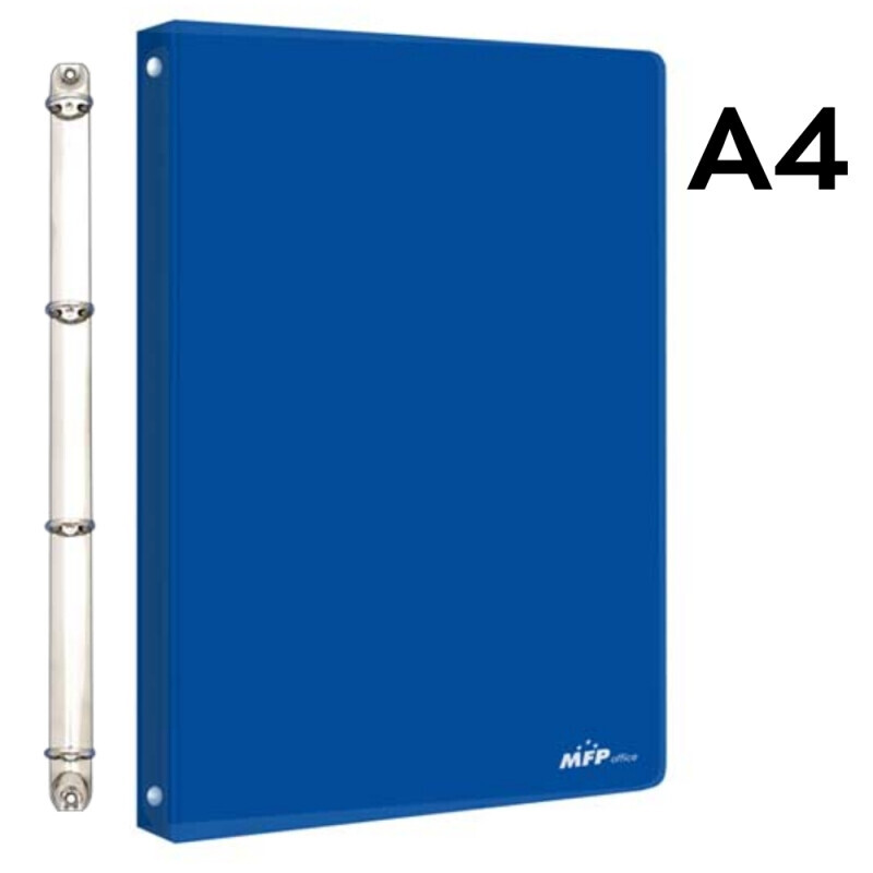 MFP Pořadač M 4-kroužek modrý PP A4 (30/krt)