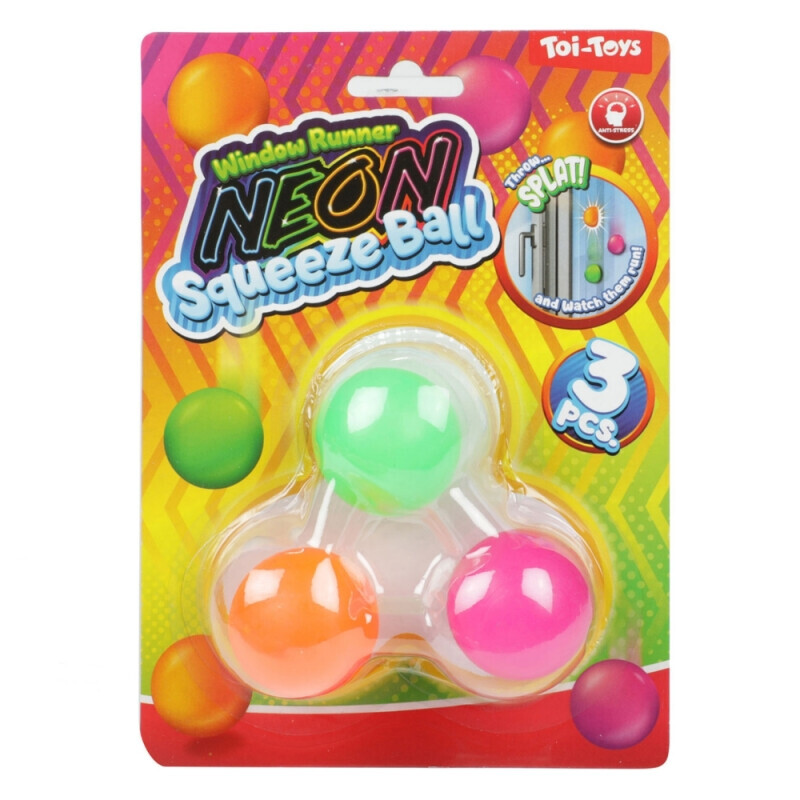 FUN Míč natahovací Neon 4cm 3ks (12/bal 72/krt)