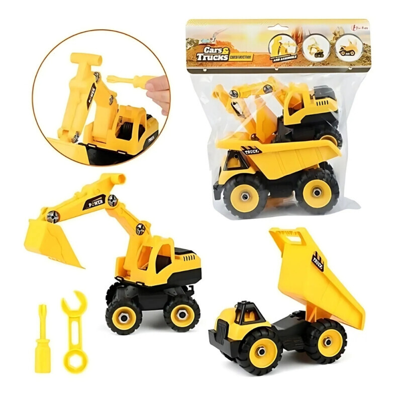 Vehicool Bagr + Skládeč (12/krt)