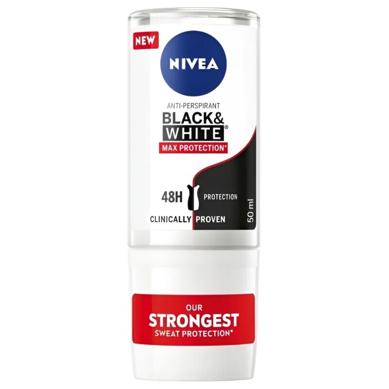 Nivea 50ml Roll-On F B&W Max Protection (12/krt)
