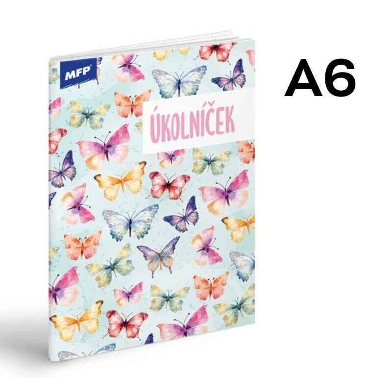 MFP Úkolníček A6 Motýli (10/krt)
