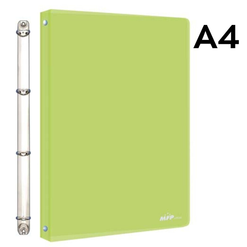 MFP Pořadač M 4-kroužek zelený PP A4 (30/krt)