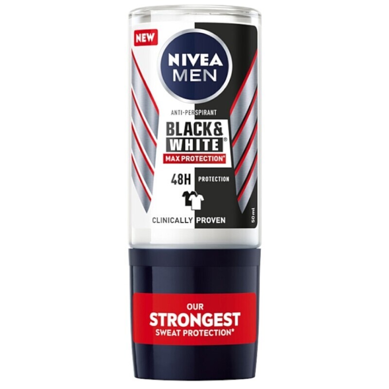 Nivea 50ml Roll-On B&W Max Protection AP (6/krt)