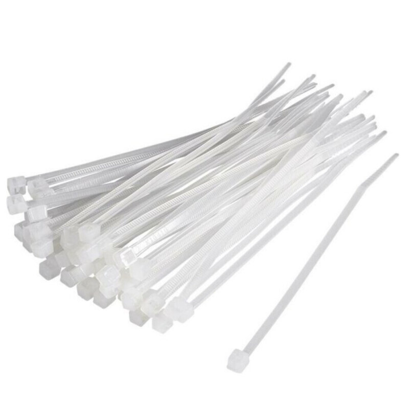 Stahovací pásky 4,8x250mm natural - 50 ks