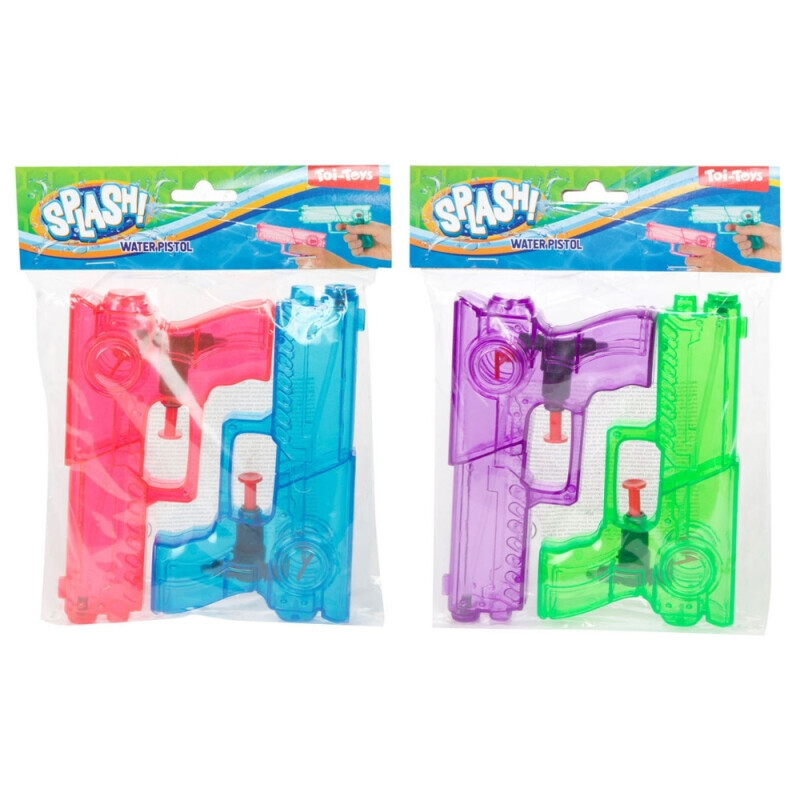 SPLASH Vodní pistole pruhledné 2ks 2ass (12/krt)