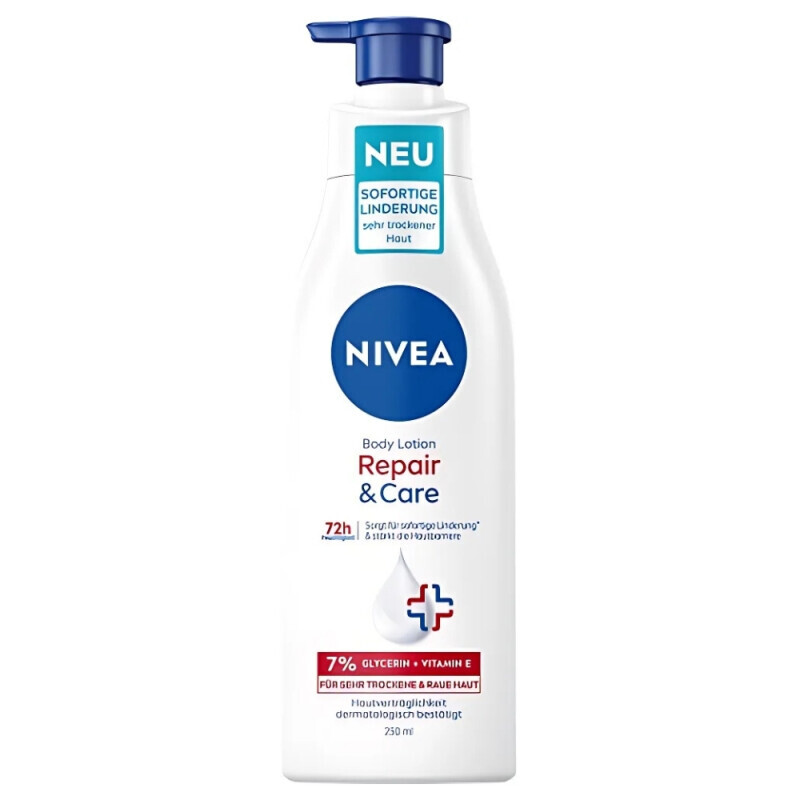 Nivea 250ml Těl.mléko Repair&Care (12/krt)