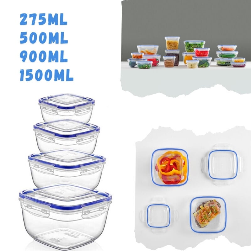 Dunya Dóza plast L&F hran. Set 3ks 900/1500/2400ml(12/krt)