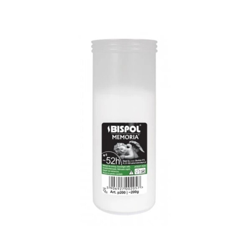 Bispol Svíčka hřbitovní náplň P200/52h(20/krt)