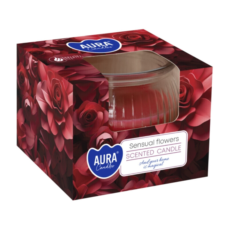 Bispol Svíčka ve skle SN69/80g sensual flowers(6/krt)
